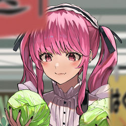 This is a pixiv picture whose title is 見た目は地雷系だけど実は家庭的な幼馴染.