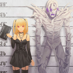This is a pixiv picture whose title is misa & rem.