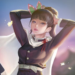 This is a pixiv picture whose title is Kanao Tsuyuri (adult version).