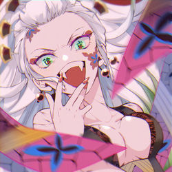 This is a pixiv picture whose title is 堕姫.