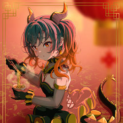 This is a pixiv picture whose title is サラマンダー / DECO*27.