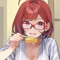 This is a pixiv picture whose title is 近視の姉＃39.