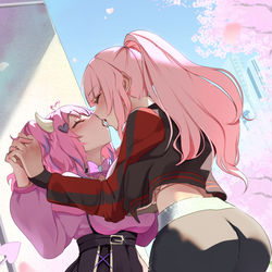 This is a pixiv picture whose title is [skeb]森カリオペさん×ironmouseさん.