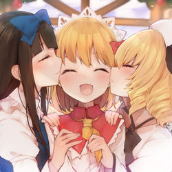 This is a pixiv picture whose title is 仲良し三妖精.