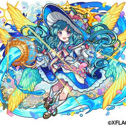 This is a pixiv picture whose title is 【モンスト】ラファエル獣神化・改.