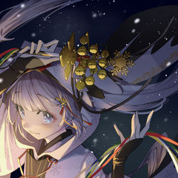 This is a pixiv picture whose title is 雪ミク2018.