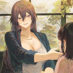 This is a pixiv picture whose title is カフェデート.