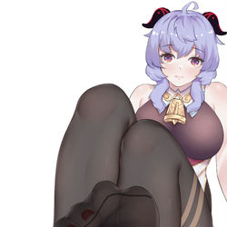 This is a pixiv picture whose title is 甘雨.