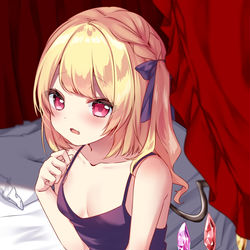 This is a pixiv picture whose title is 「おはよぉ」.