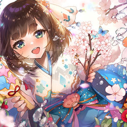 This is a pixiv picture whose title is [仕事絵]HappyNewYear2022!.
