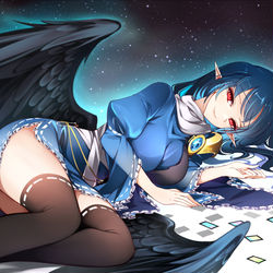 This is a pixiv picture whose title is 天魔の星空.