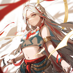 This is a pixiv picture whose title is 九色鹿.