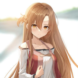 This is a pixiv picture whose title is 初期装備アスナさん.