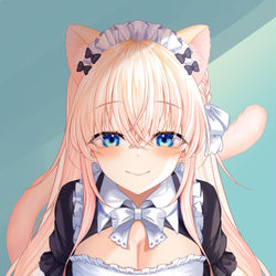 This is a pixiv picture whose title is 猫耳メイドアバターおつくりしました♡.