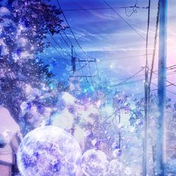 This is a pixiv picture whose title is 吹雪が急に止んで….