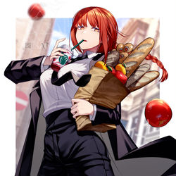 This is a pixiv picture whose title is ご機嫌マキマさん(skeb).