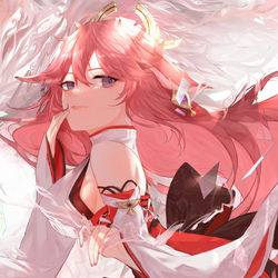 This is a pixiv picture whose title is 浮世笑百姿.