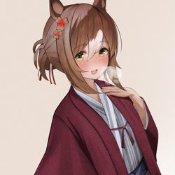 This is a pixiv picture whose title is 「キミのファインモーションでいさせてね。」.