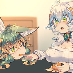 This is a pixiv picture whose title is はい、あ～ん.