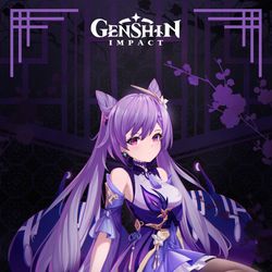 This is a pixiv picture whose title is 刻晴X雷史莱姆.