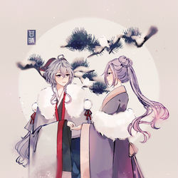 This is a pixiv picture whose title is 寒天.