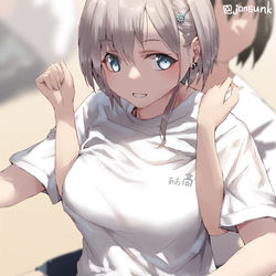 This is a pixiv picture whose title is ふざけて捕まえられちゃう子.