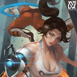 This is a pixiv picture whose title is Chell.