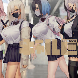This is a pixiv picture whose title is ギャル巨乳9.