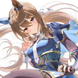 This is a pixiv picture whose title is 勝負服アヤべさん.