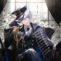 This is a pixiv picture whose title is 軍服.
