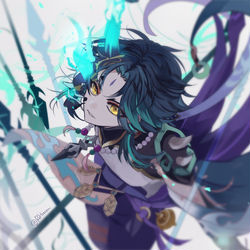 This is a pixiv picture whose title is 魈.