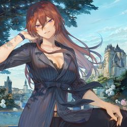 This is a pixiv picture whose title is ファッションモデル「葵さん」.