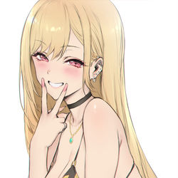 This is a pixiv picture whose title is 喜多川海夢.