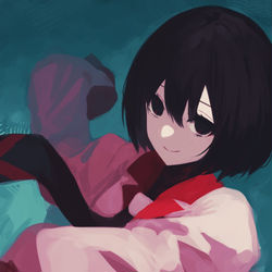 This is a pixiv picture whose title is 忍野扇.