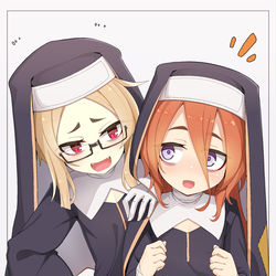This is a pixiv picture whose title is 路地裏シスターず.