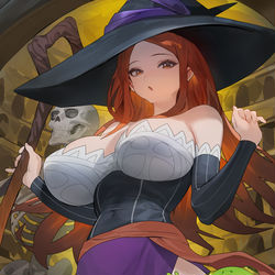 This is a pixiv picture whose title is Sorceress.