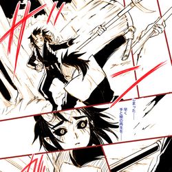 This is a pixiv picture whose title is キメツ落書.