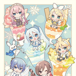 This is a pixiv picture whose title is 【雪ミクスカイタウン】グッズ用イラスト.