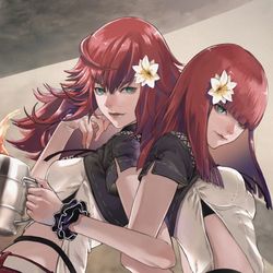 This is a pixiv picture whose title is デボル&ポポル.