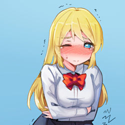 This is a pixiv picture whose title is 便意我慢.