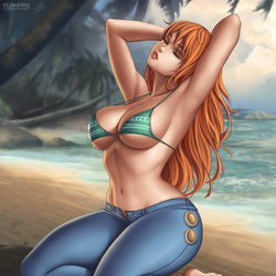 This is a pixiv picture whose title is Nami.