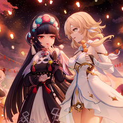 This is a pixiv picture whose title is 原神.