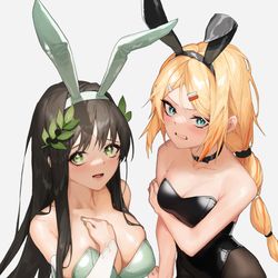 This is a pixiv picture whose title is Nicky & Sua Bunny girl.