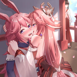 This is a pixiv picture whose title is 神子大人不可以涩涩！.