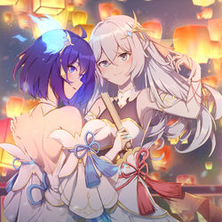 This is a pixiv picture whose title is 赏天灯.