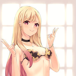 This is a pixiv picture whose title is 喜多川海夢.