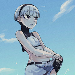 This is a pixiv picture whose title is 濡れクワリ君.