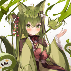 This is a pixiv picture whose title is 🍵.