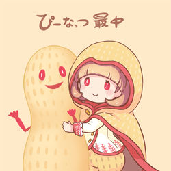 This is a pixiv picture whose title is 『ぴーなっつ最中』.