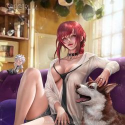 This is a pixiv picture whose title is Makima of Chainsaw man!.